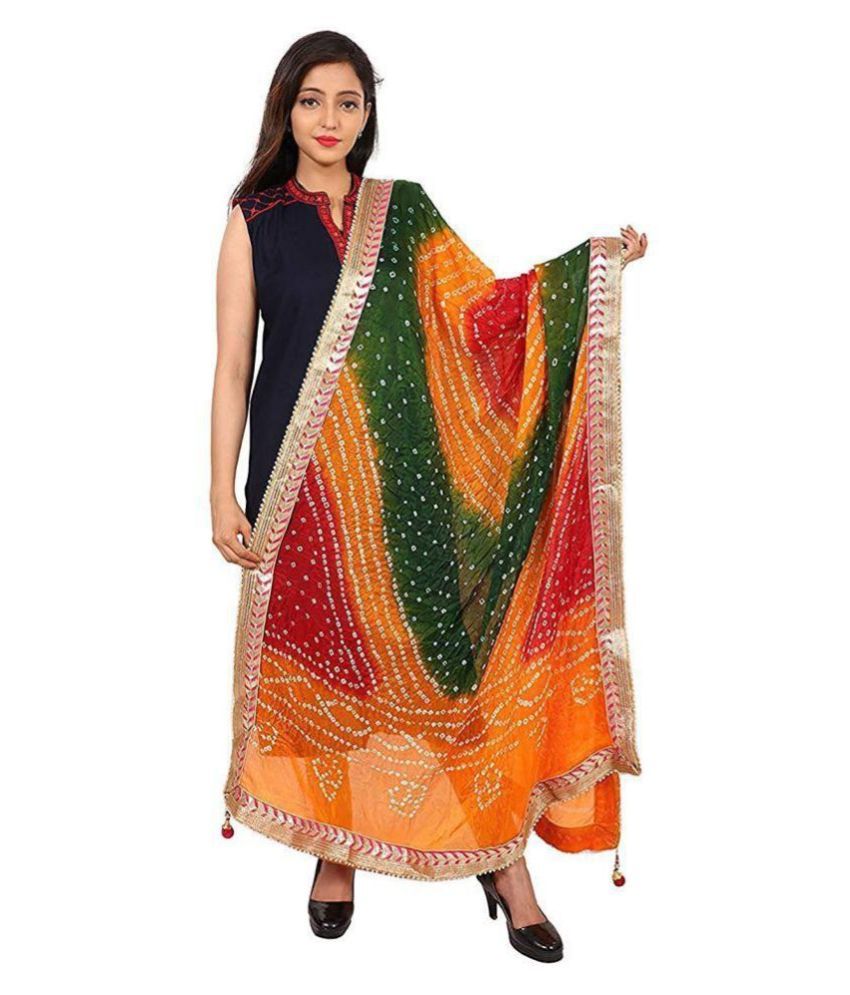     			Raj Multicoloured Art Silk Dupatta - Single