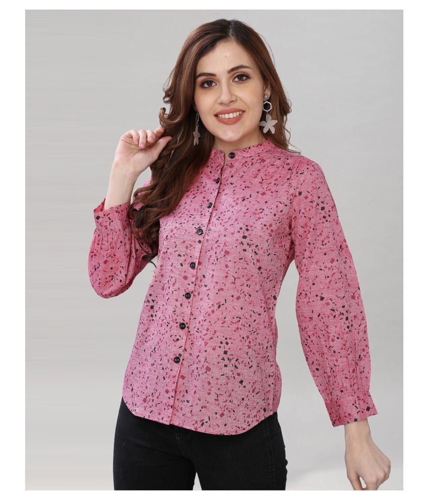 Selvia Pink Cotton Shirt - Single