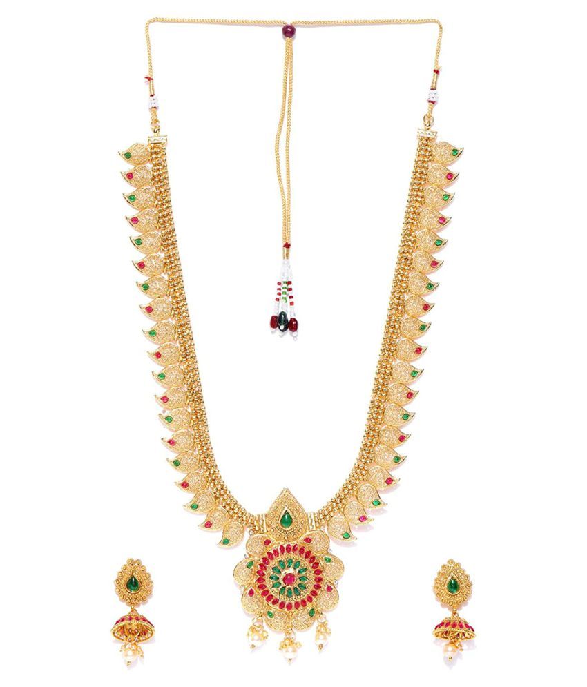     			YouBella Jewellery Sets for Women Gold Plated Combo of Two Traditional Necklace Set for Women Jewellery Set with Earrings for Girls/Women