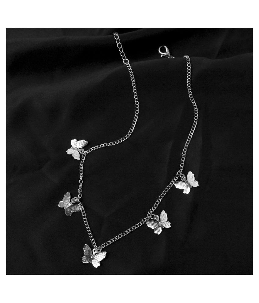     			YouBella Jewellery for Women Pendant Necklace for Women & Girls (Silver)