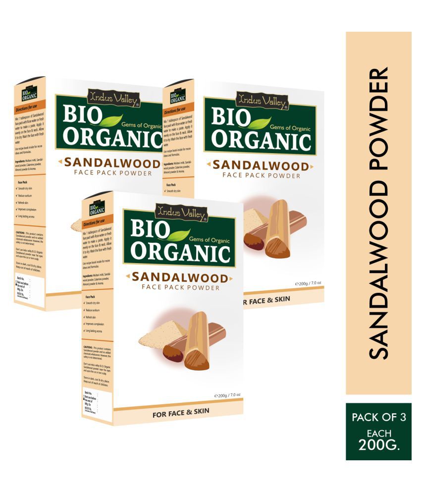     			Indus Valley 100% Pure Natural & Organic Chandan (sandalwood) Powder for Skin & Hair Care (600 g)