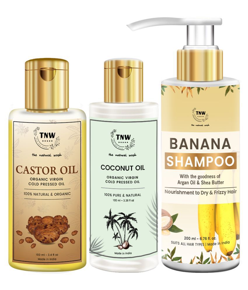     			TNW - The Natural Wash Banana Shampoo, Hair Care Combo 100 mL Pack of 3