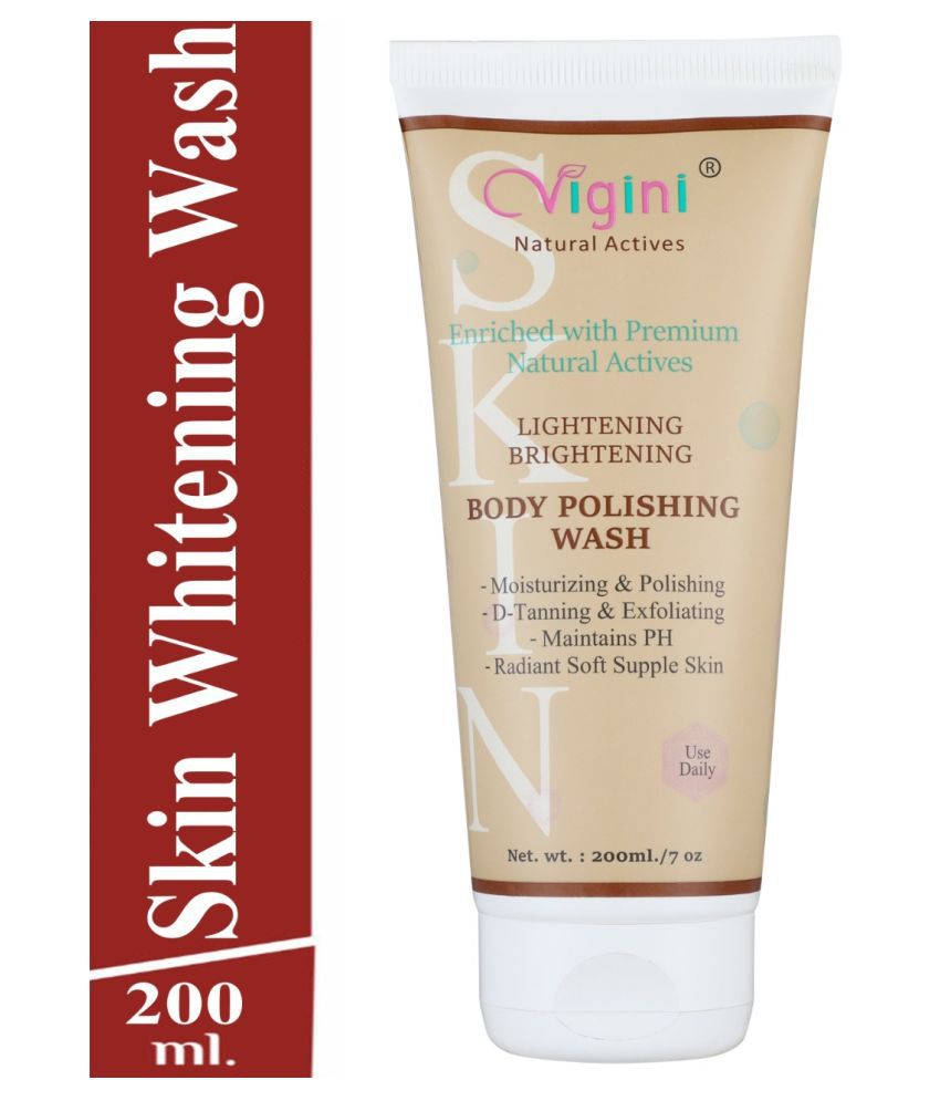     			Vigini Body Wash use with Skin Whitening Soap Serums Gel Brightening Vitamin C Moisturizing Soap 200 g