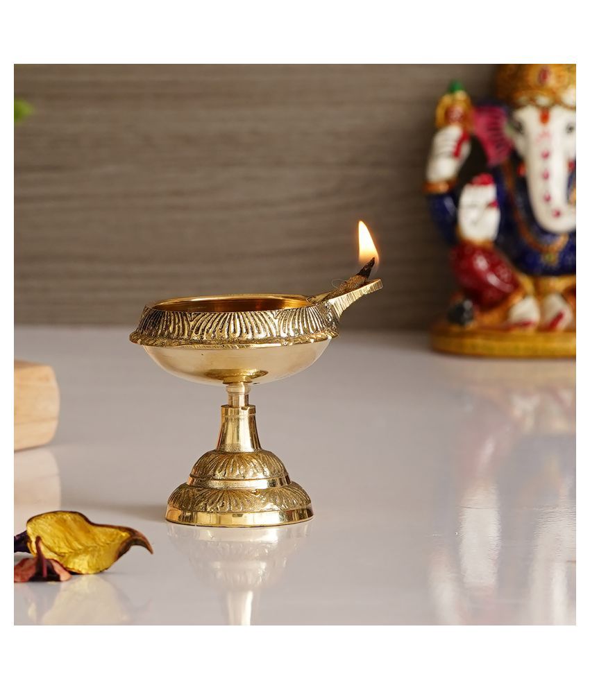     			eCraftIndia Brass Diwali Diya - Pack of 1