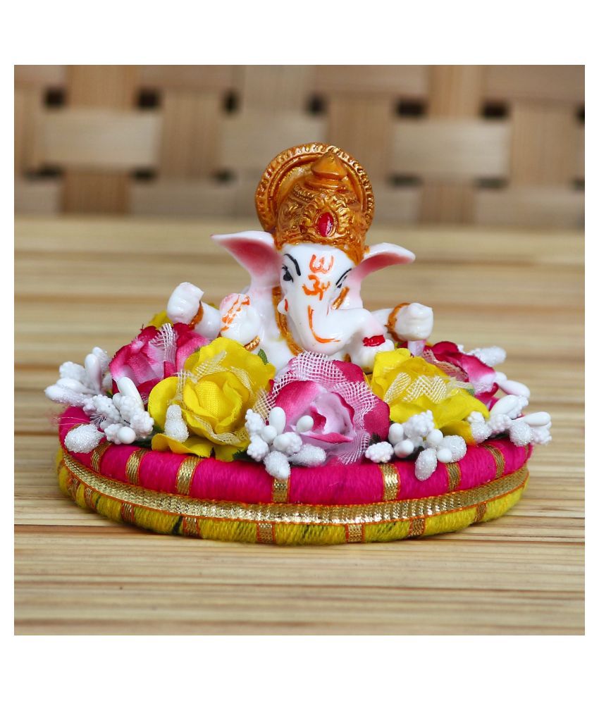    			eCraftIndia Showpiece Resin Ganesha Idol 11 x 11 cms Pack of 1