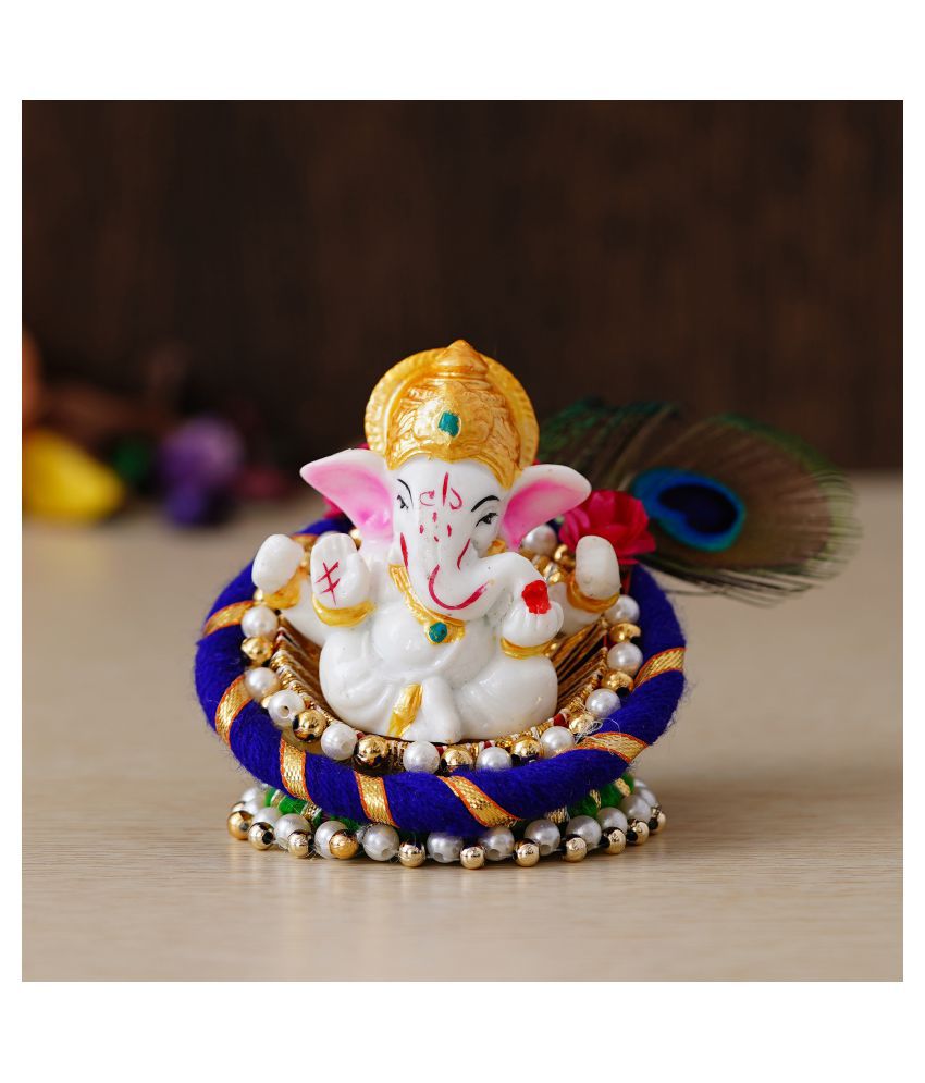    			eCraftIndia Showpiece Resin Ganesha Idol 11 x 7 cms Pack of 1