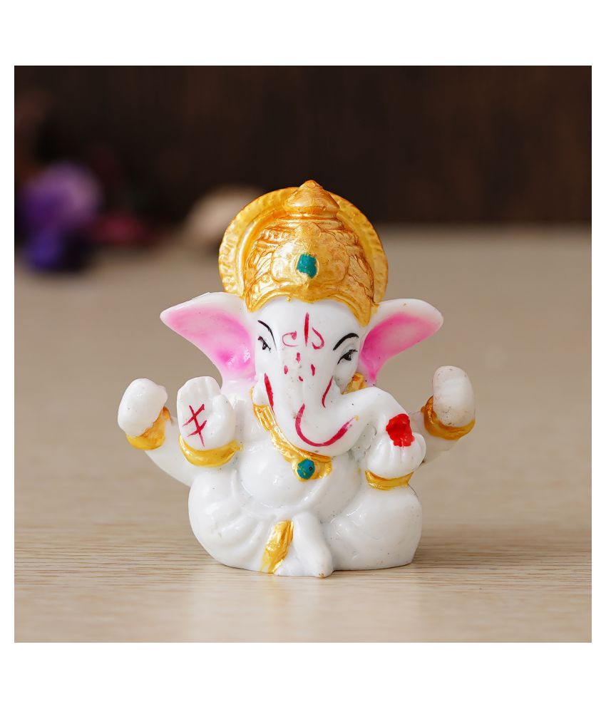    			eCraftIndia Showpiece Resin Ganesha Idol 6 x 3 cms Pack of 1
