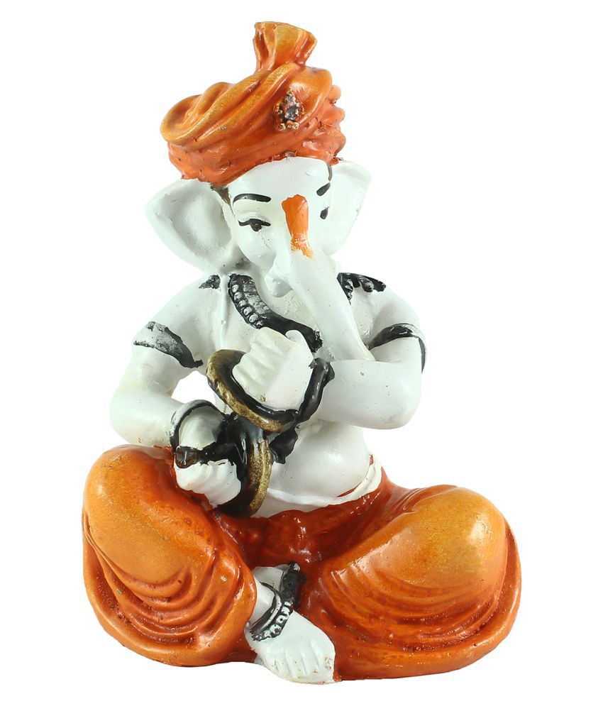 Ecraftindia Showpiece Resin Ganesha Idol 8 X 8 Cms Pack Of 1 Buy Ecraftindia Showpiece Resin