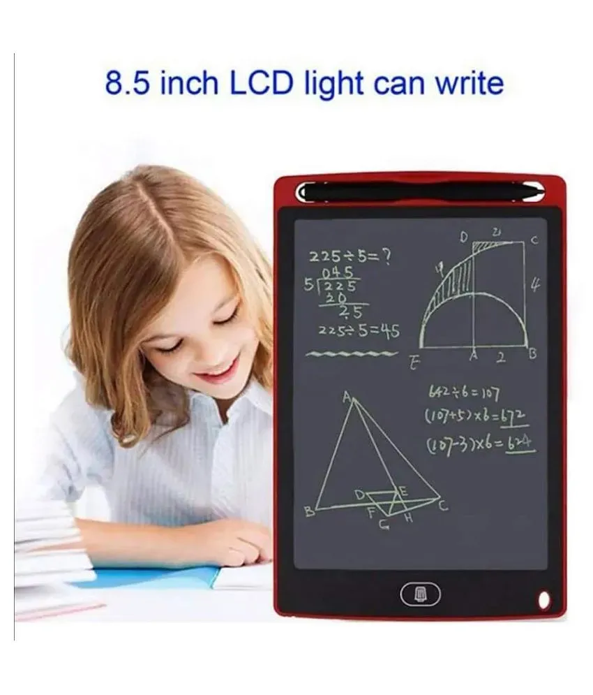 LCD Writing Tablet Digital Magic Slate Ruffpad Portable Drawing Tab Writing  Pad for Kids (8.5 inch, Pack of 1, Assorted Color)