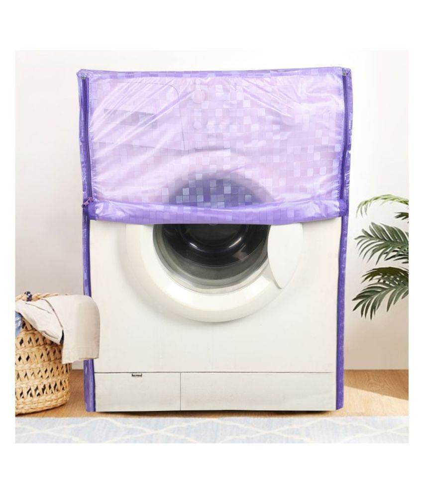     			E-Retailer Single PVC Purple Washing Machine Cover for Universal 7 kg Front Load