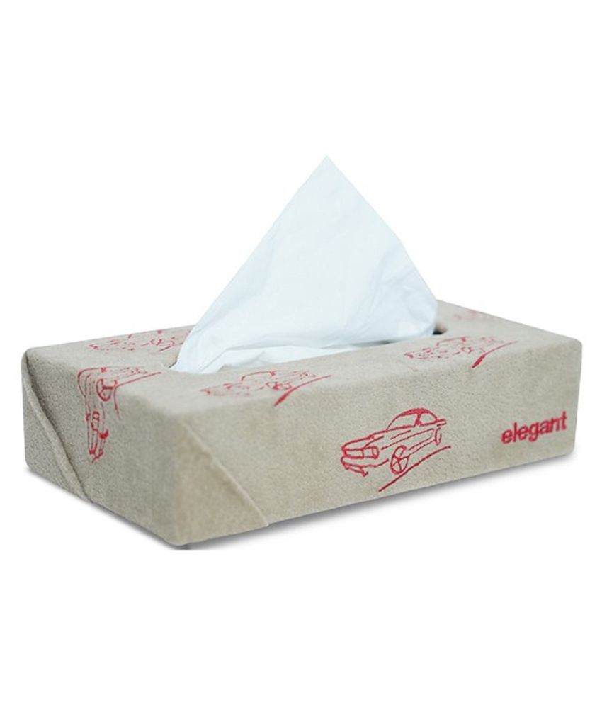 Elegant Car Tissue Dispenser Velvet Beige Buy Elegant Car Tissue