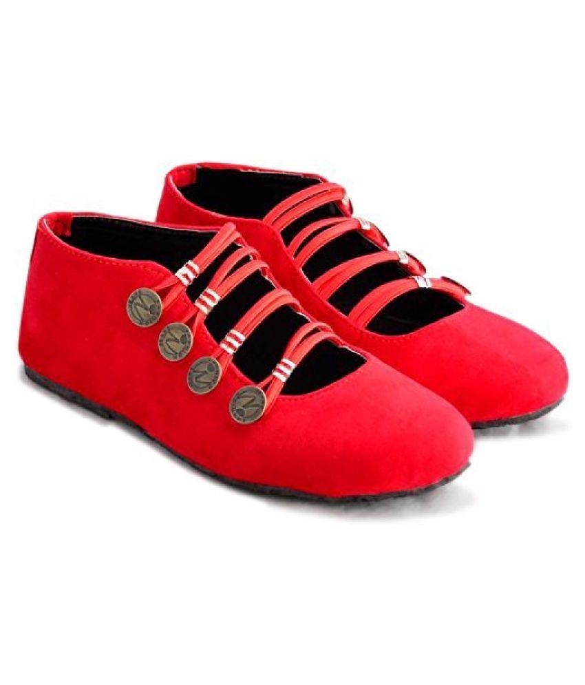     			Raj Red Ethnic Footwear