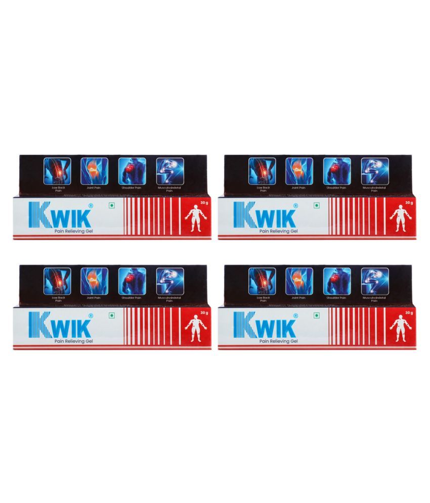 Kwik Pain Relief Gel For Joint, Back, Knee, Shoulder & Muscle Pain, 30g