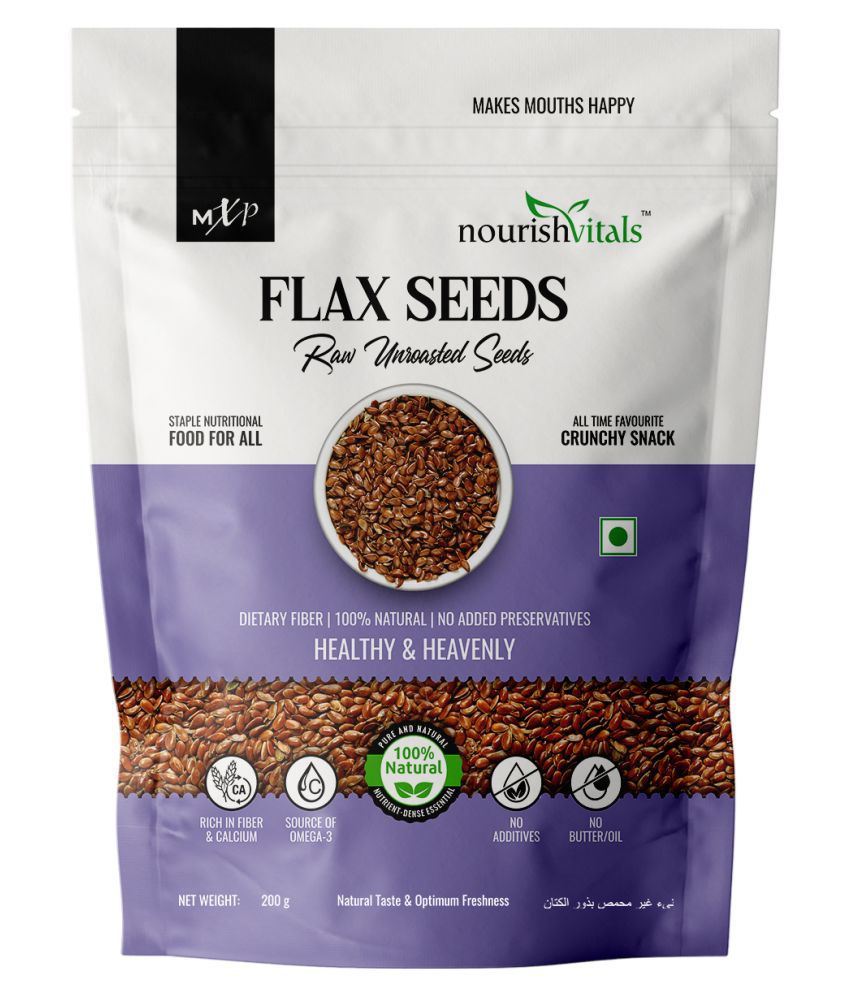 NourishVitals Flax Seeds 200 g