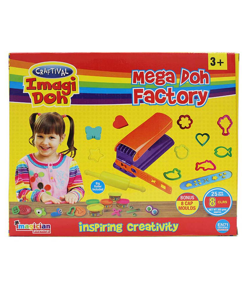     			RABBIT MEGA DOH FACTORY KIT + 26 Toys|Creative Kit for Kids|Modelling Dough Kit for Kids| Arts and Crafts Gift for Kids|Play Dough Kit for Kids | Age 3-12 Year Old
