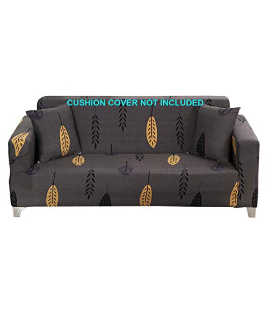     			House Of Quirk 2 Seater Gray Polyester Single Sofa Cover