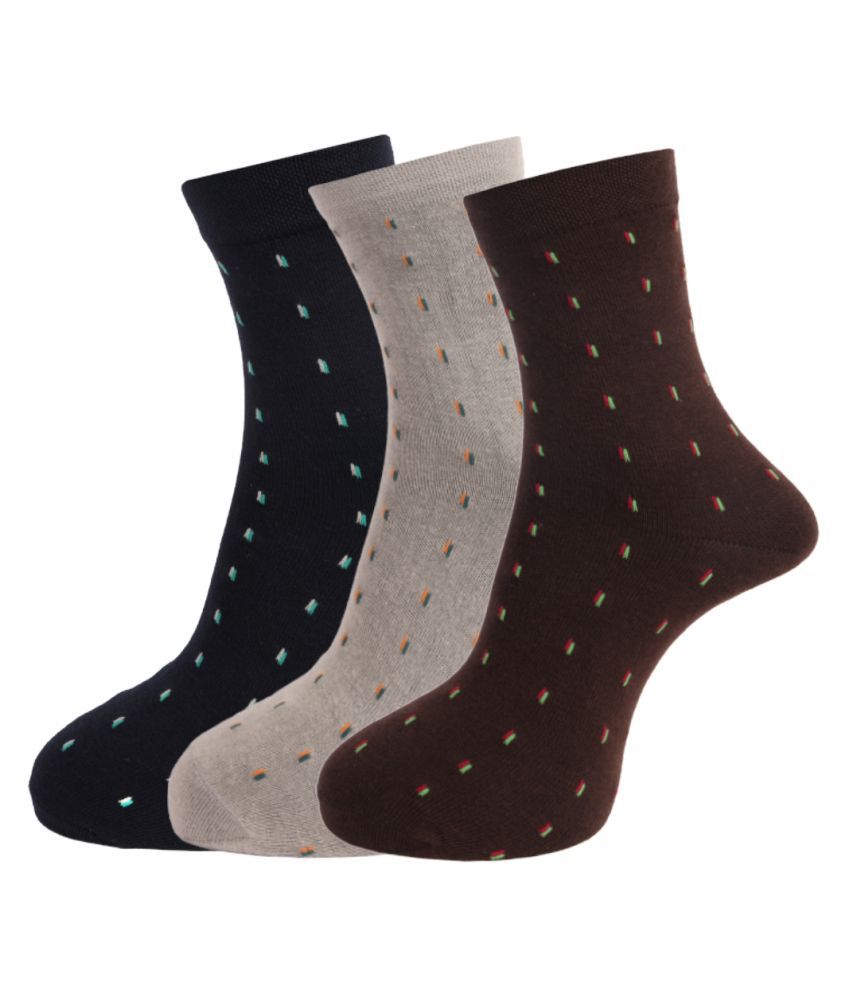     			Dollar Cotton Casual Mid Length Socks Pack of 3