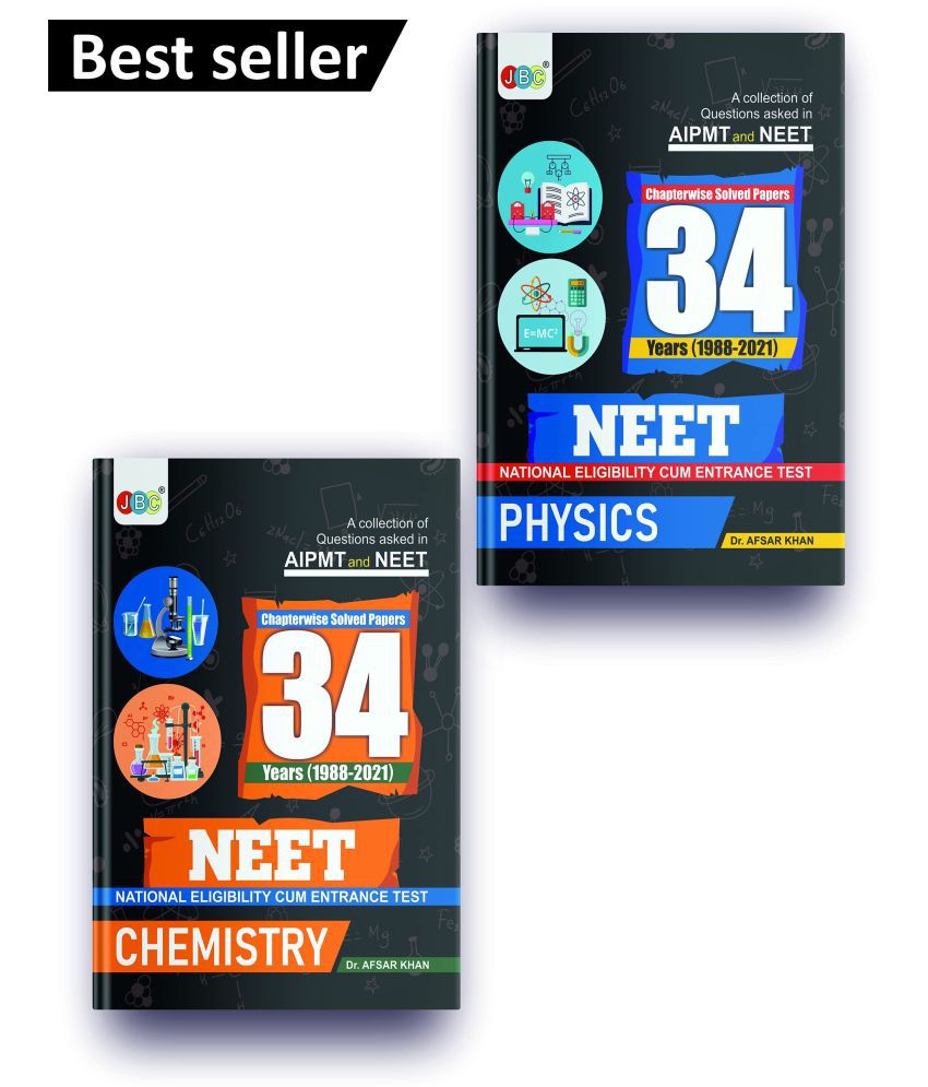     			NEET 34 Years Set Of 2 Books NTA 34 Previous Year NEET Questions and Solutions Best NEET 2022 Preparation Books Revised Edition Every NTA Neet 34 Years Questions, Physics And Chemistry