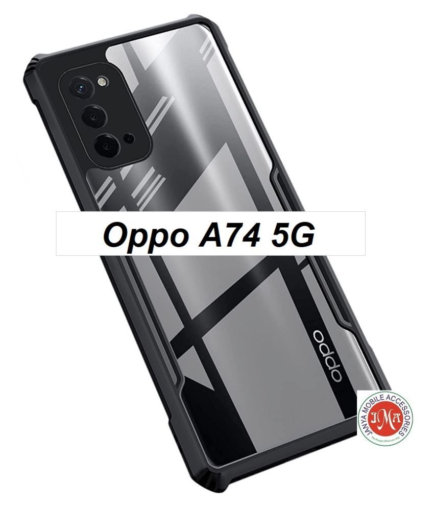     			Oppo A74 5G Shock Proof Case JMA - Transparent Slim Hybrid TPU Bumper Case