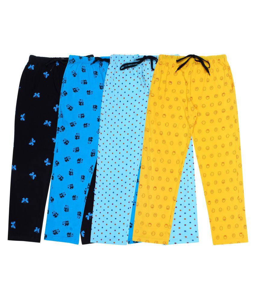     			Diaz Cotton Trackpant/Lower/Pyajam for Boys and Girls combo pack of 4