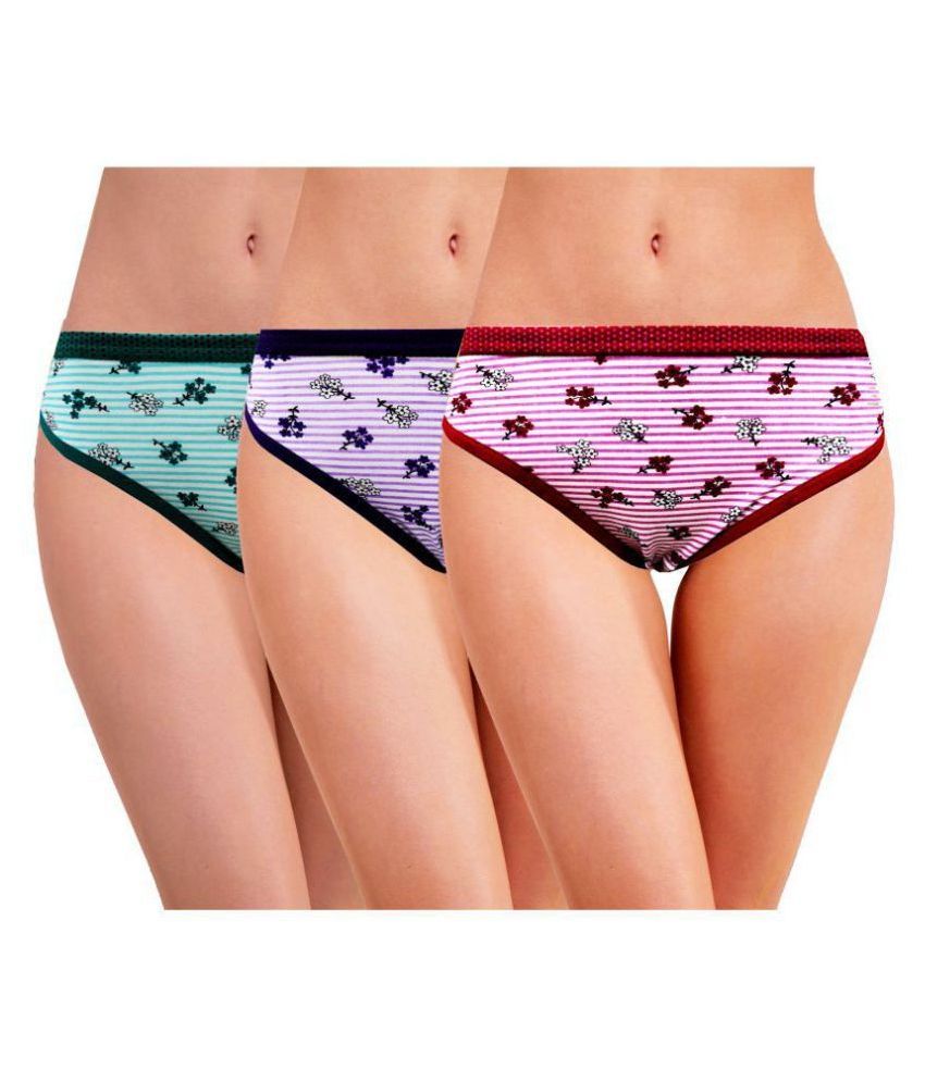     			RC. ROYAL CLASS Pack of 3 Cotton Women's Hipsters ( Multi Color )