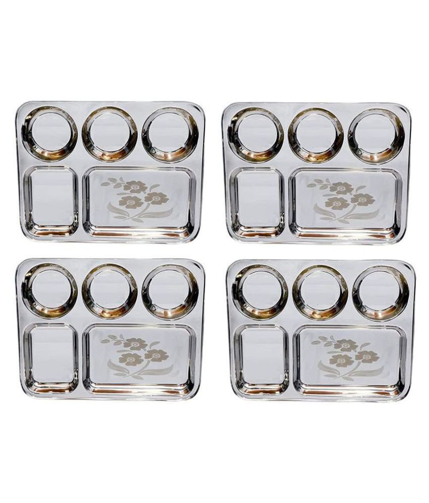     			SAGER 4 Pcs Stainless Steel Partition Plate