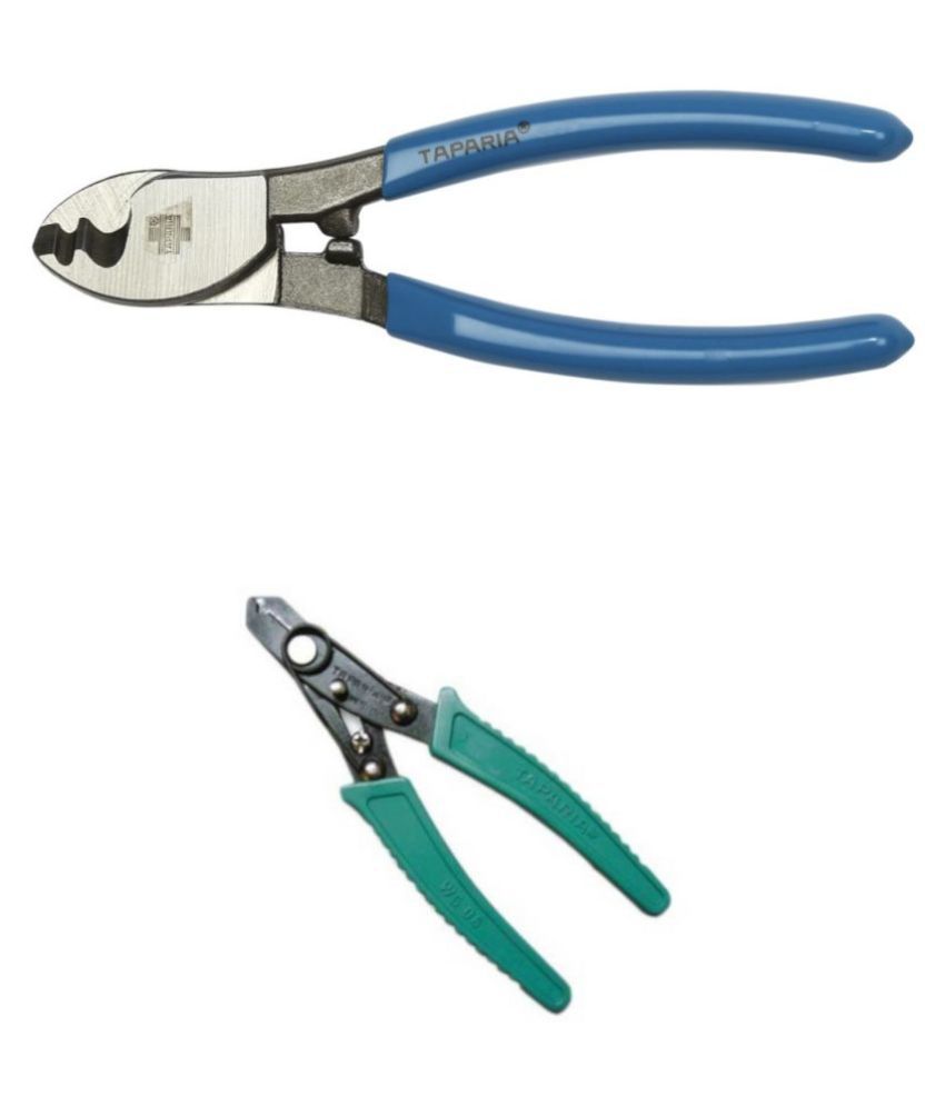 Taparia Set of 2 Hand Tool Combo (Cable Cutter 240mm (CCS 10)/Wire Stripper & Cutter 150mm(WS 06) 