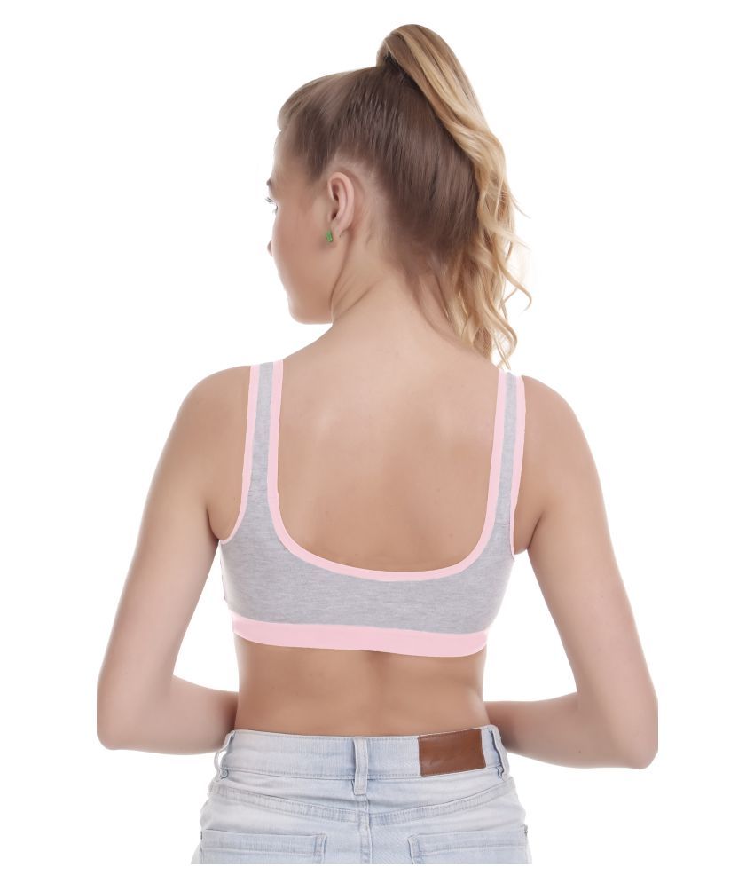     			Madam Cotton Lycra Everyday Bra - Pink Single