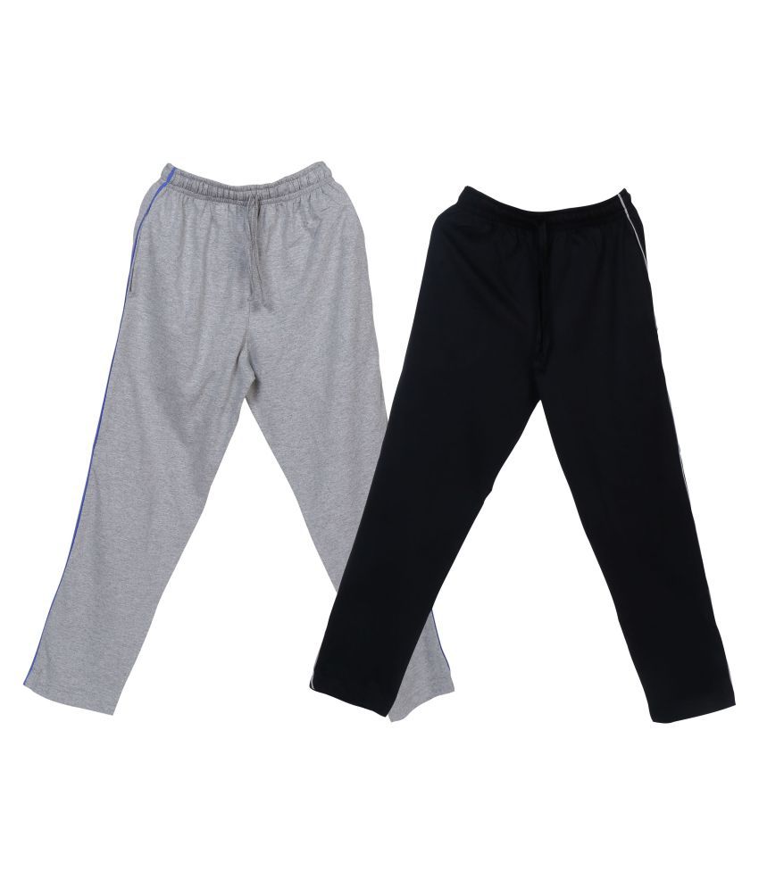     			Neo Garments Boy's Cotton Combo Trackpant. GREY & BLACK. (Sizes from 1yrs To 14yrs).