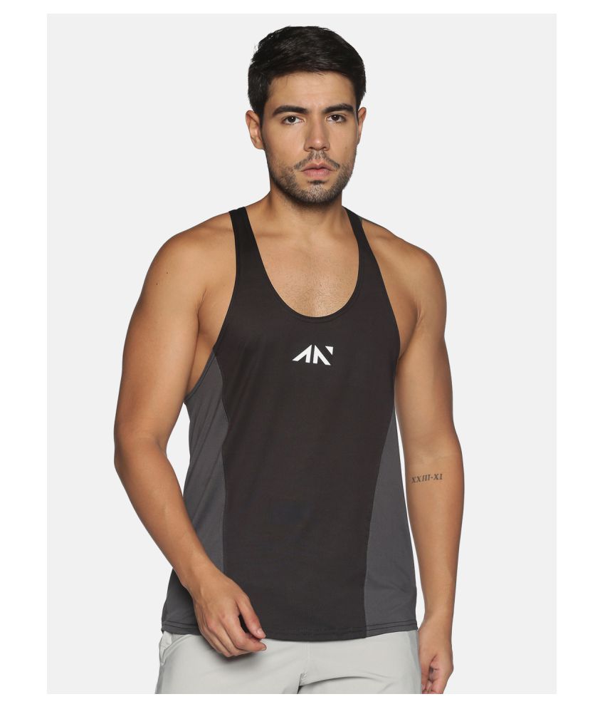     			Aesthetic Nation Polyester Men's Vest ( Black )