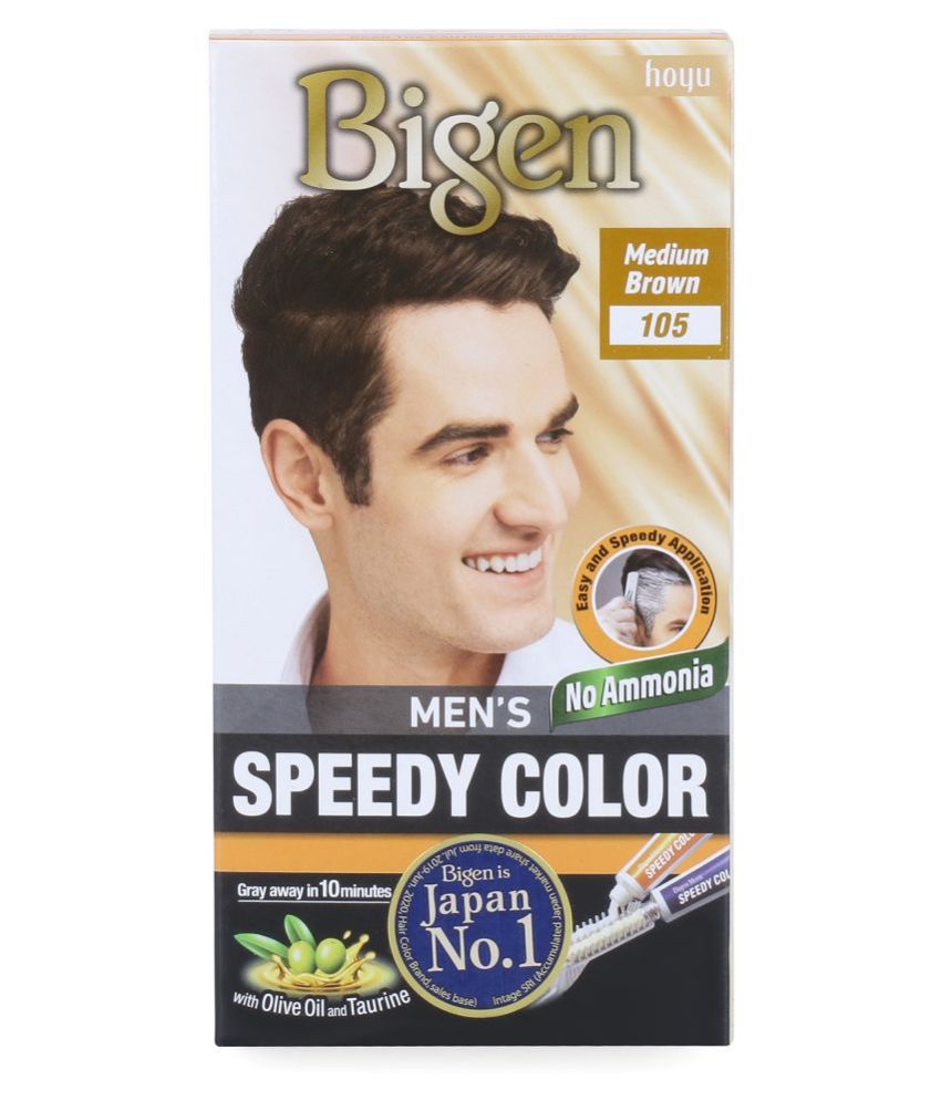 Bigen Men'S Speedy - 105 Temporary Hair Color Light Brown Medium Brown 40 g