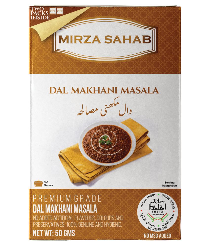     			Mirza Sahab Dal Makhani Masala Instant Mix 50 gm Pack of 4