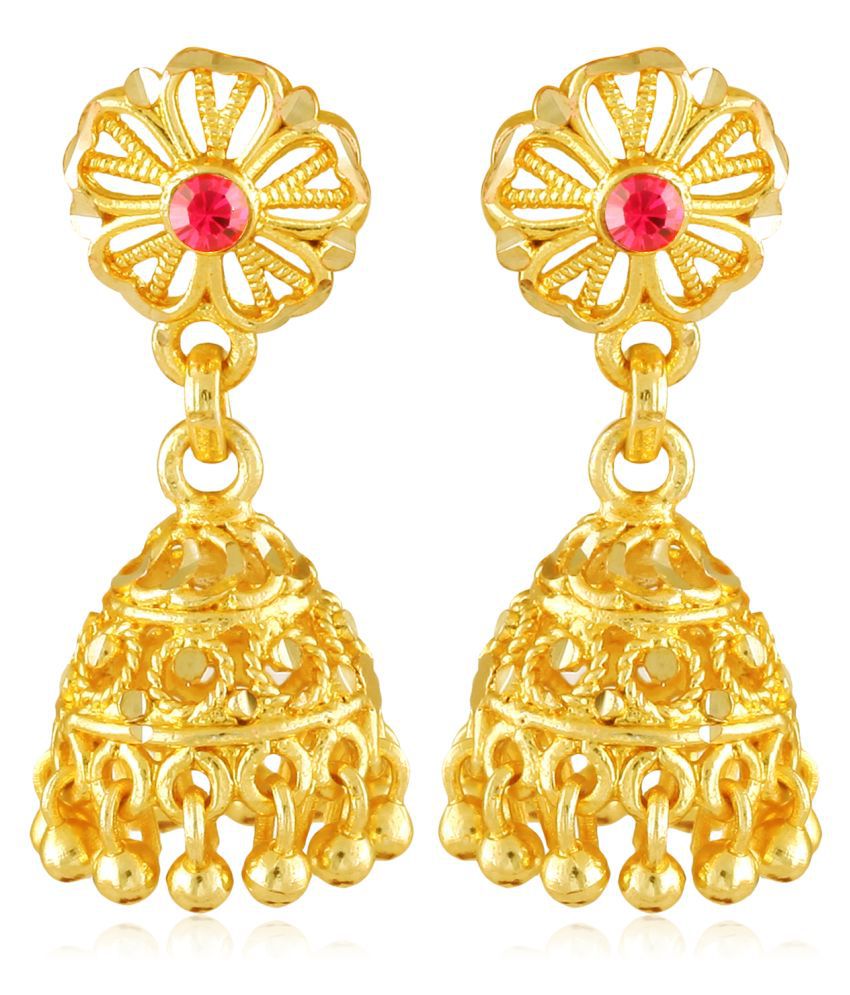     			Vighnaharta Traditional wear Gold Plated alloy mini Jhumki Earring for Women and Girls  {VFJ1455ERG}