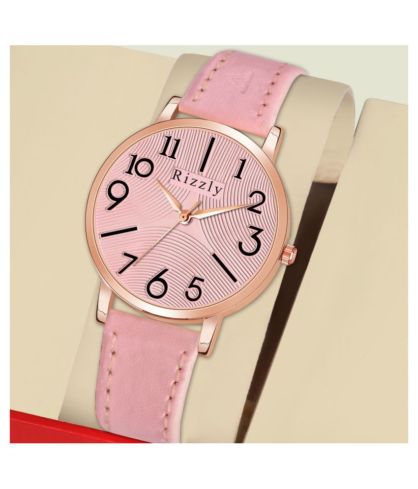     			Rizzly Leather Round Womens Watch