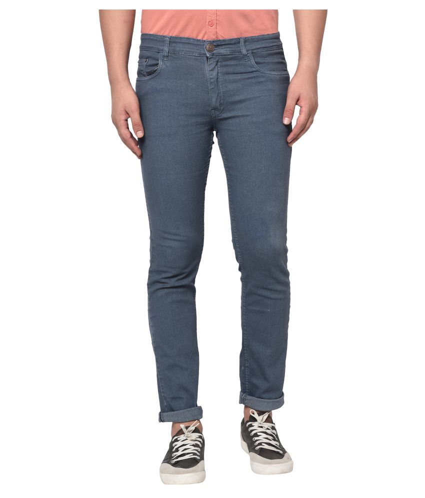     			Studio Nexx - Dark Grey Cotton Blend Regular Fit Men's Jeans ( Pack of 1 )