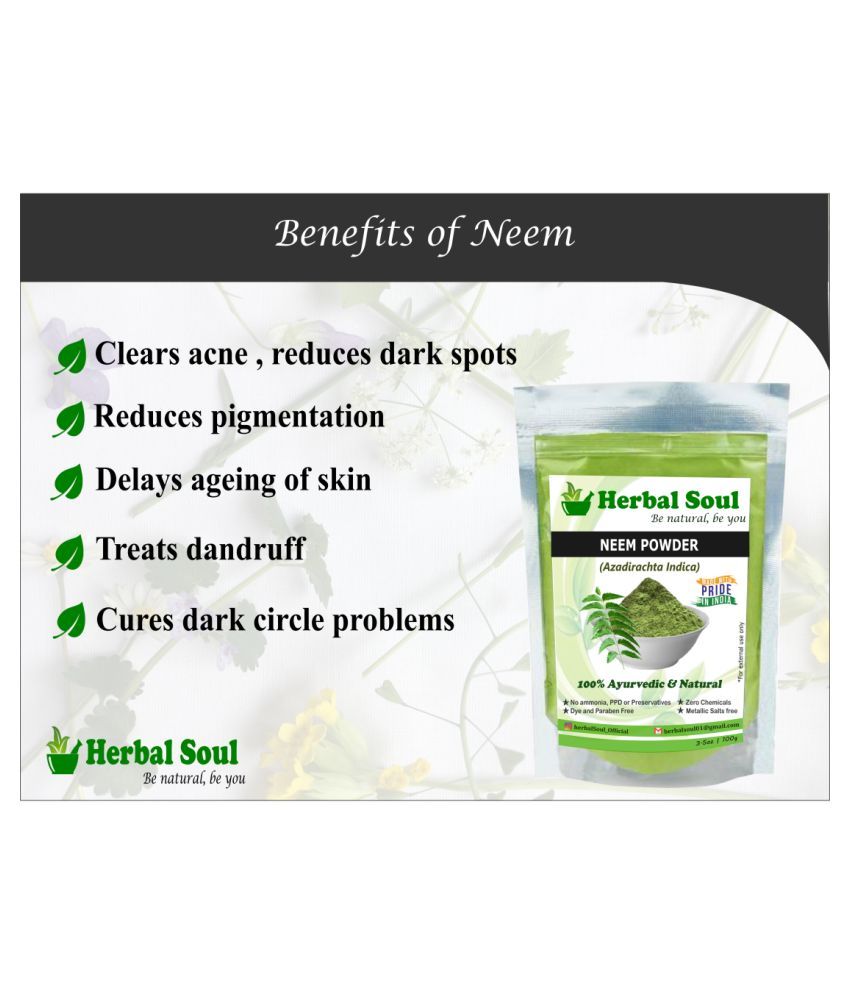 Herbal Soul Neem and Henna Powder Hair Mask 200 g Pack of 2 Buy Herbal
