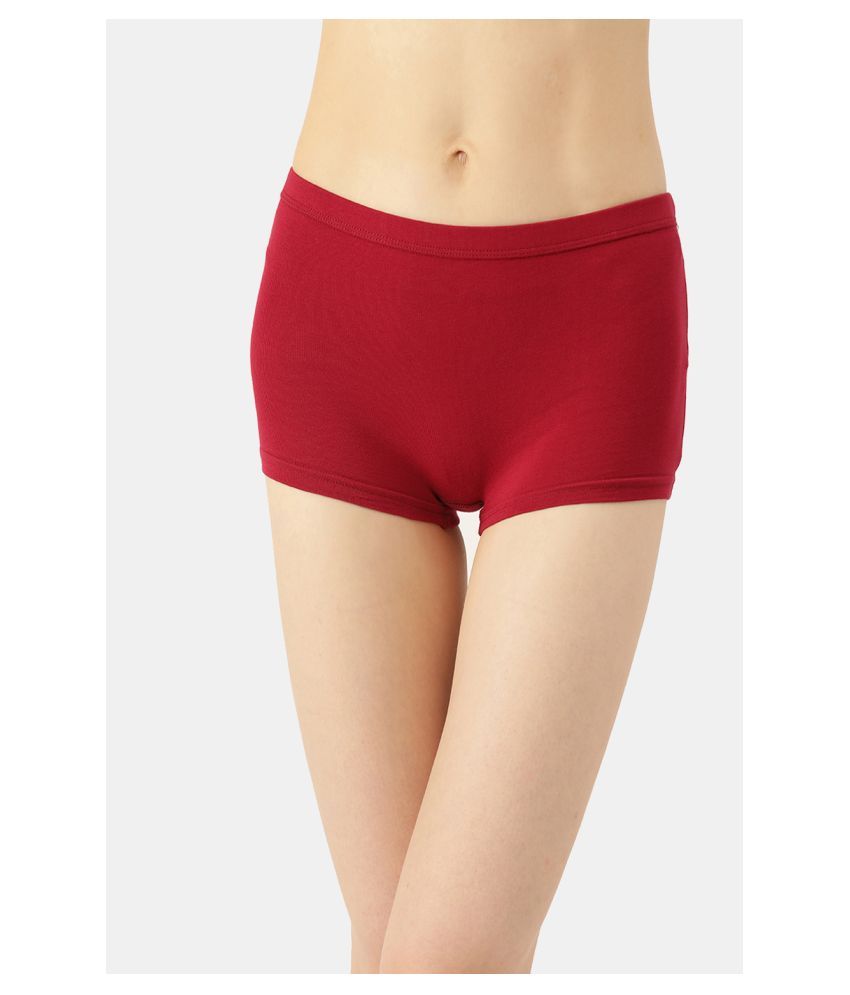     			Leading Lady Cotton Women's Boy Shorts ( Maroon )