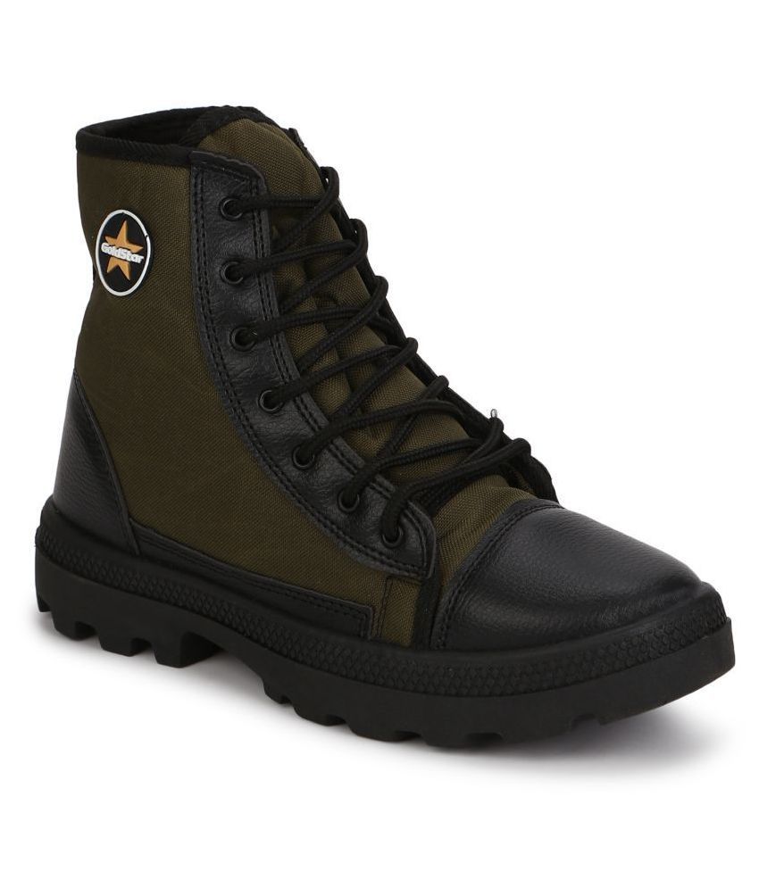     			GOLDSTAR Olive Casual Boot