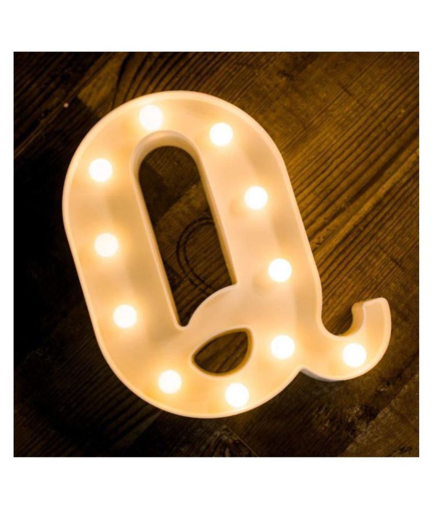     			MIRADH LED Marquee Letter Light,(Letter-Q) LED Strips