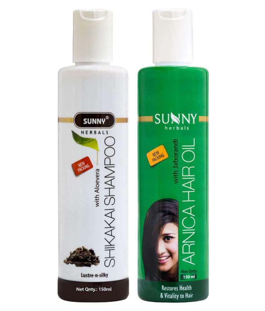     			SUNNY HERBALS Hair Care kit-Shikakai shampoo 150Ml with Arnica Hair Oil 150Ml