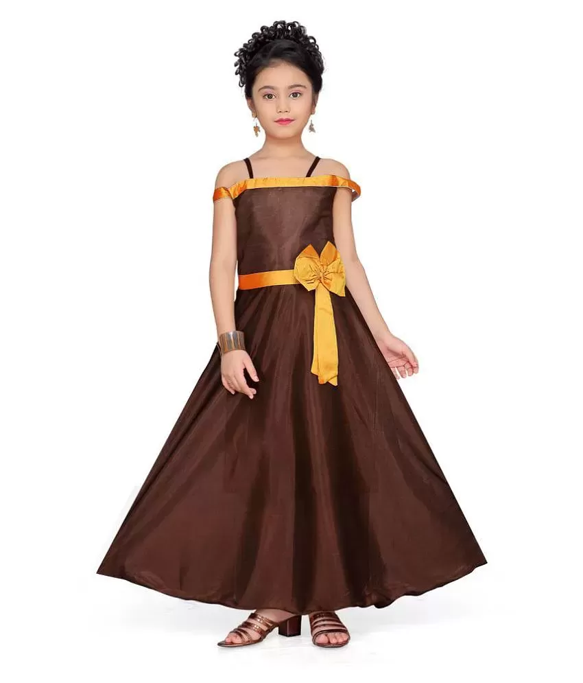 Aarika  Black Georgette Girls Gown  Pack of 1   Buy Aarika  Black  Georgette Girls Gown  Pack of 1  Online at Low Price  Snapdeal