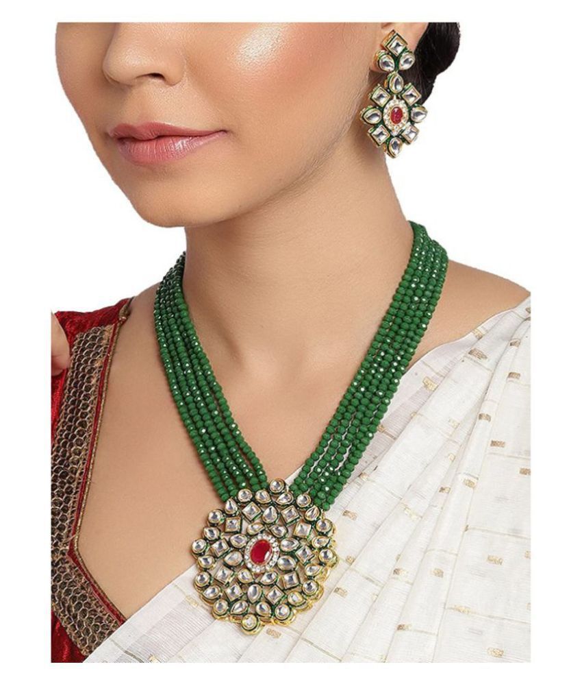     			PUJVI - Multicolor Alloy Necklace Set ( Pack of 1 )