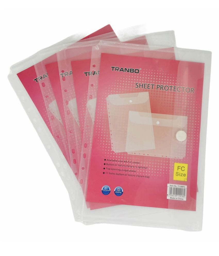 Sheet protector with velcro closure (set of 12)