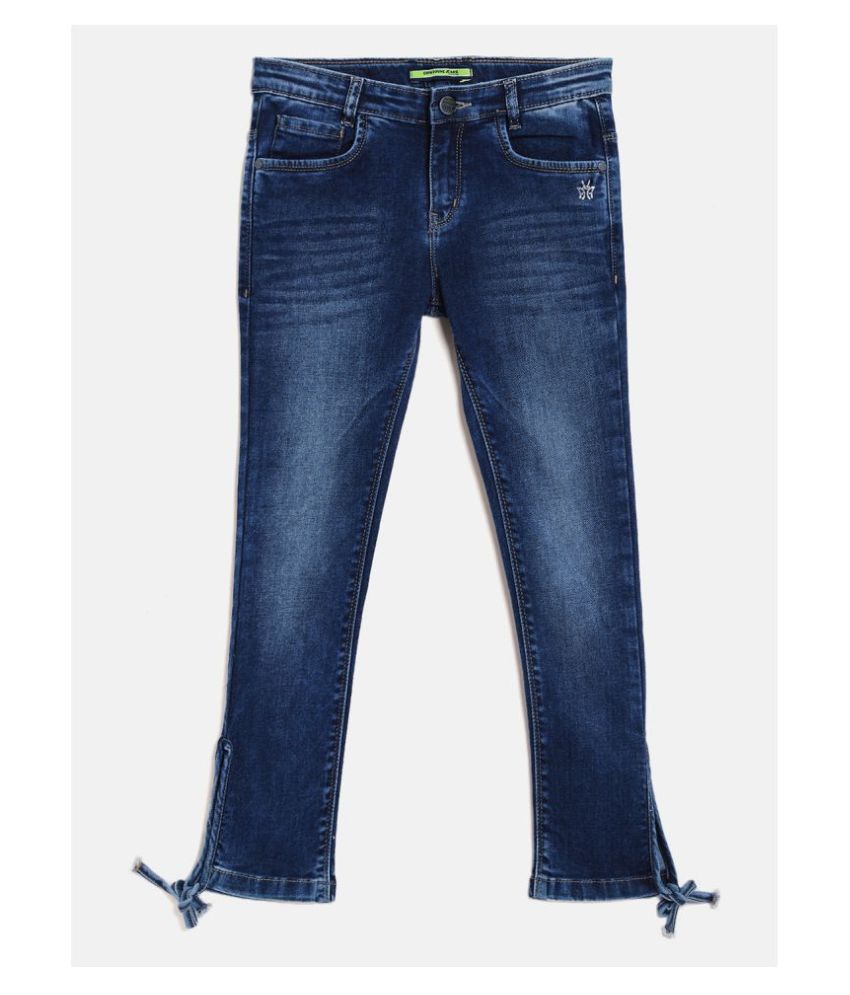 Crimsoune Club Girls Blue Solid jeans