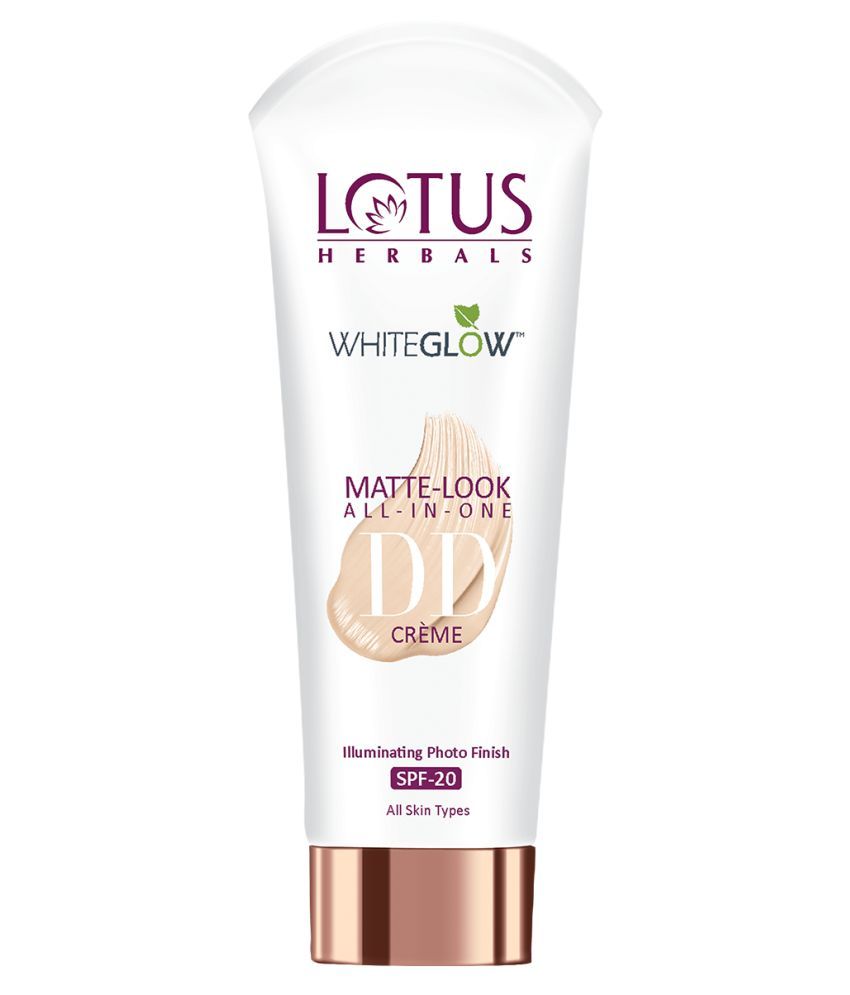     			Lotus Herbals Whiteglow Matte Look All In One Dd Cream , Pink Beige , Spf 20 , All Skin Types , 30G