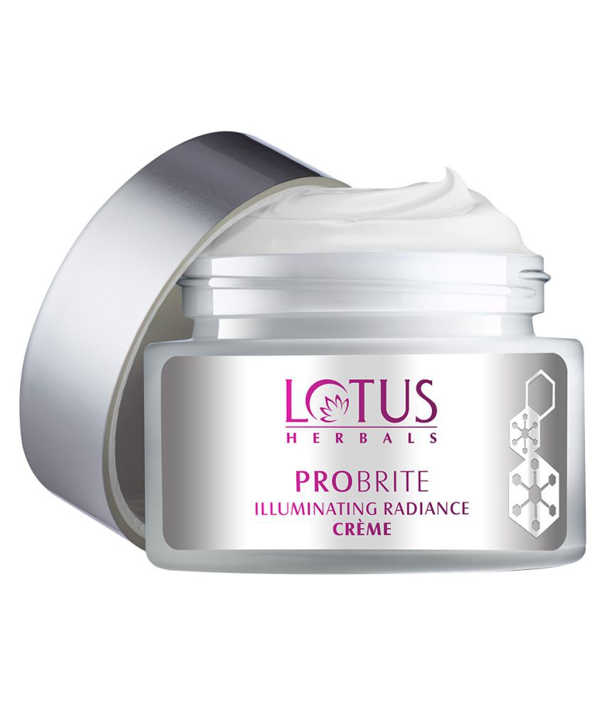     			Lotus Herbals Probrite Illuminating Radiance Cream, Soft, Smooth and Evenly Pigented Skin, 50g