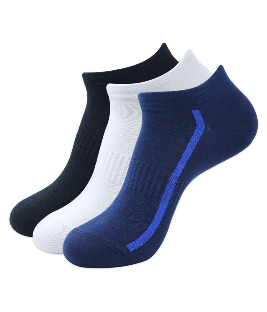 Balenzia - Cotton Men's Solid Multicolor Low Cut Socks ( Pack of 3 )
