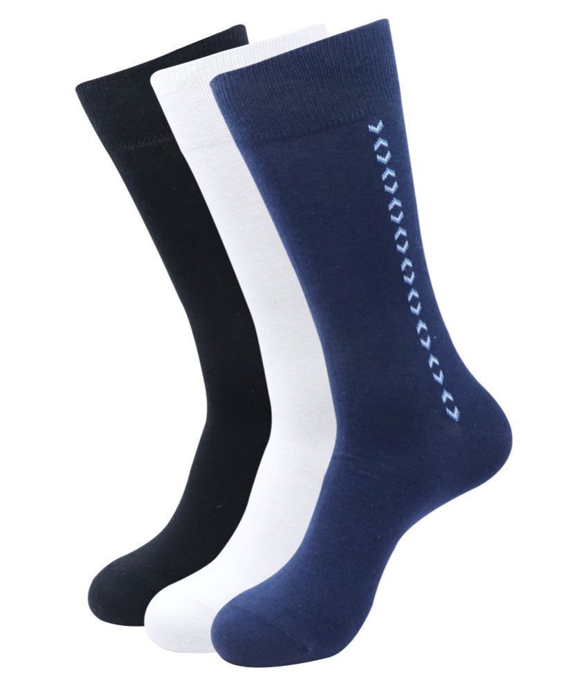     			Balenzia - Cotton Men's Solid Multicolor Mid Length Socks ( Pack of 3 )
