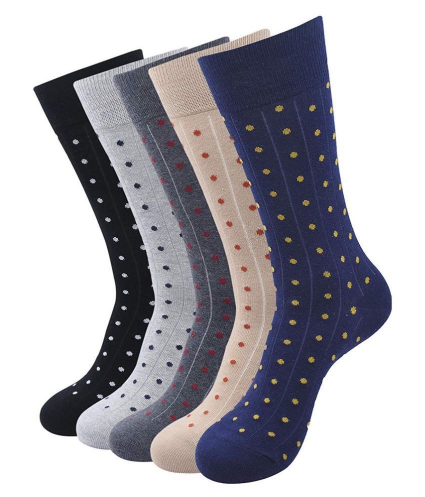     			Balenzia - Cotton Men's Printed Multicolor Full Length Socks ( Pack of 5 )