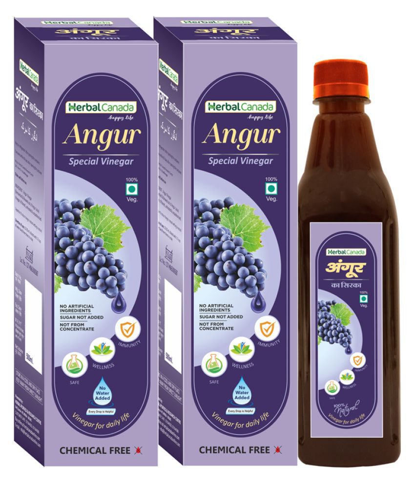     			Herbal Canada Grapes Vinegar x2 Liquid 500 ml Pack Of 2